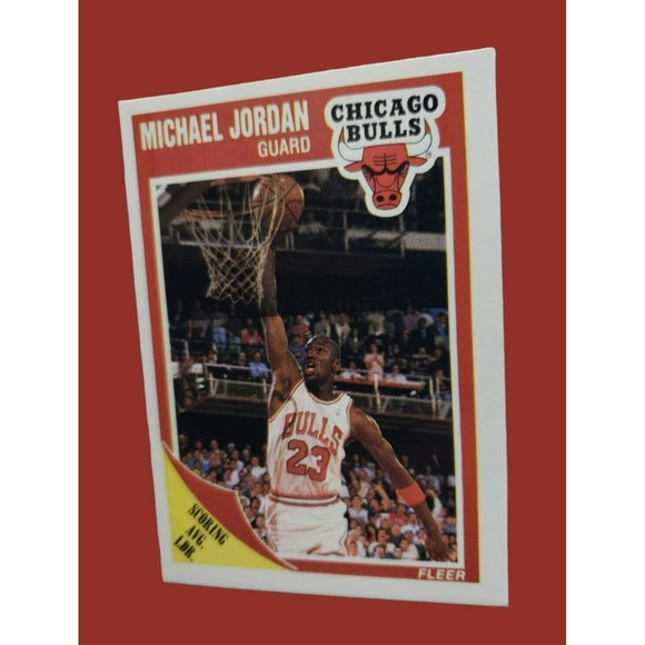 1989-90 Fleer Michael Jordan Basketball Card #21 Chicago Bulls - Picture 1 of 12